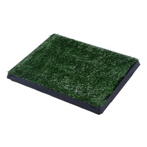 PawHut Welpentoilette mit herausnehmbarer Schublade grün