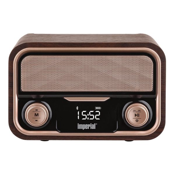 IMPERIAL BEATSMAN RETRO Stereo-Lautsprecher Bluetooth USB Anschluss Micro-SD