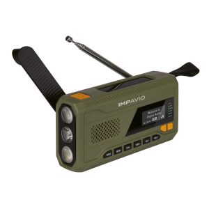 IMPAVIO DAB 1 DAB+/UKW Kurbelradio / Outdoorradio Bluetooth SOS
