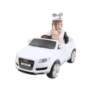 Kinder-Elektroauto Audi Q7 4L Lizenziert (Weiß)