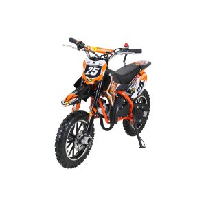 Kinder Mini Crossbike "Gepard" 2-Takt - Tuning Kupplung - Easy Pull Start (Orange)