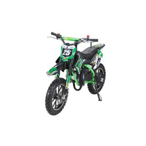 Kinder Mini Crossbike "Gepard" 2-Takt - Tuning Kupplung - Easy Pull Start (Grün)