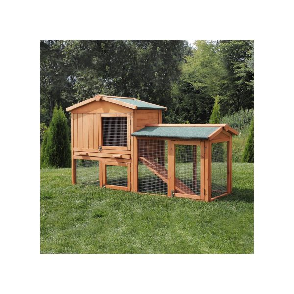 MyAnimal Hasenstall MH-03 Doppelstockhaus mit Garten