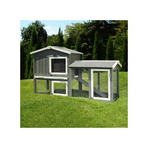 MyAnimal Hasenstall MH-03 Doppelstockhaus mit Garten