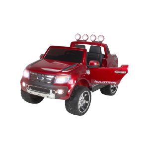 Kinder-Elektroauto Ford Ranger Lizenziert - 2 x 45 Watt Motor lackiert (Weinrot/lackiert)