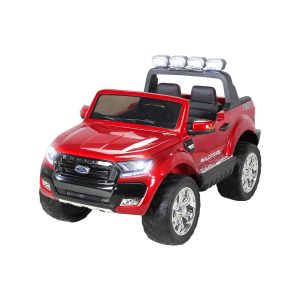 Kinder-Elektroauto Ford Ranger Wildtrak Allrad Lizenziert für 2 Personen (Weinrot lackiert)