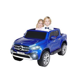 Kinder-Elektroauto Mercedes Benz X-Klasse 470 Allrad Lizenziert für 2 Personen (Blau/Lackiert)