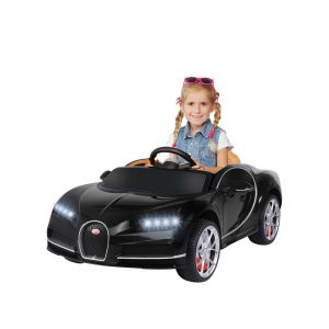 Kinder-Elektroauto Bugatti Chiron Lizenziert (Schwarz)
