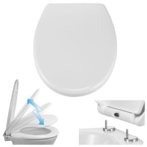 WC Sitz Duroplast Absenkautomatik Toiletten Deckel Klo Brille Schnellverschluss