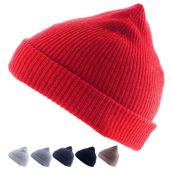 GOLDEN GOAT Berkeley Winter Rip Strick Mütze Beanie Unisex 100% Kaschmir Wolle Farbe: cloud grey