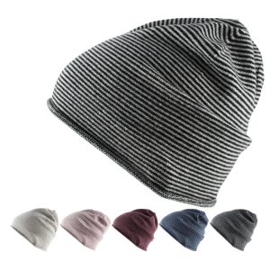 GOLDEN GOAT Barrow Strickmütze Beanie Unisex 100 % Kaschmir Mütze Farbe: Sailor Blue/Dove Grey