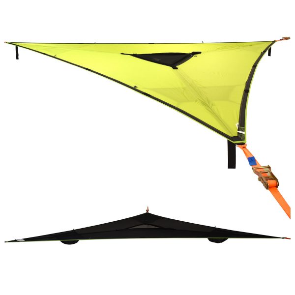 TENTSILE Hängematte Trillium 3 Personen Outdoor Trekking Dopppel Baumzelt 4x4 m Farbe: black