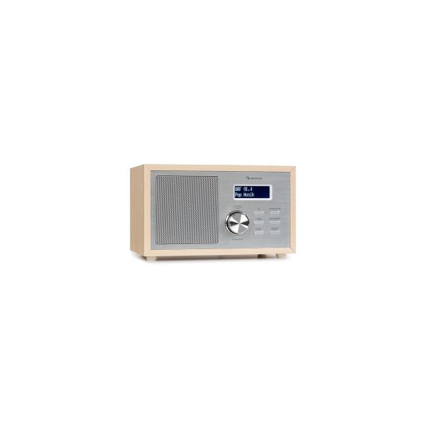 Ambient DAB+/FM Radio BT 5.0 AUX-In  LCD Wecker Eieruhr Holzoptik