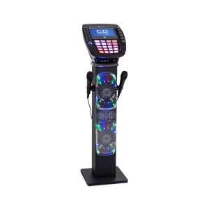 KaraBig Karaokemaschine BT LED 7" TFT CD USB Build-In Lautsprecher