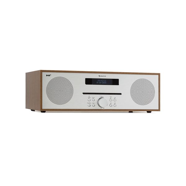 Silver Star CD-DAB 2x20W max. Slot-In CD-Player DAB+ BT Alu braun