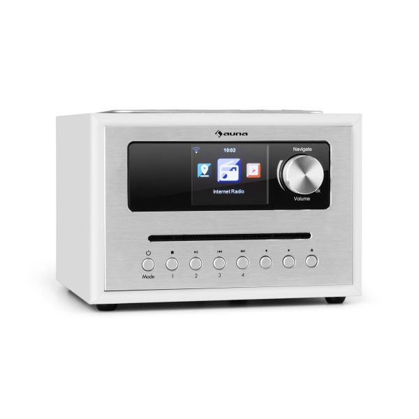 Silver Star CD Cube Radio Bluetooth HCC Display wood brown