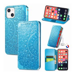 Schutz Handy Hülle für Apple IPhone 13 Case Cover Tasche Etuis Bumper Blau Neu