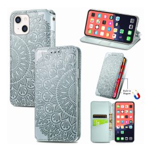 Schutz Handy Hülle für Apple IPhone 13 Case Cover Tasche Etuis Bumper Grau Neu