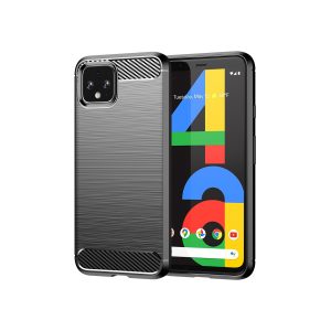 Schutz Handy Hülle für Google Pixel 4a Case Cover Etuis Bumper Carbon Schale Neu