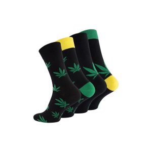 Vincent Creation® Cannabis Socken 4 Paar Weed Socks "365 High"