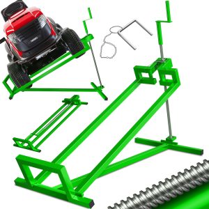 MASKO®  Rasentraktor Heber 400kg Aufsitzmäher Hebevorrichtung Rasentraktorheber Reinig.Hilfe Hebebühne