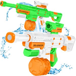 KESSER® Wasserpistole 2er Set Wasserpistolen Spritzpistolen inkl. Zielfernrohr Sehr Stark Reichweite 16m