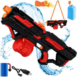 KESSER® Elektrische Wasserpistole mit Akku Spritzpistolen 1000 ml + 600 ml Extra-Tank große Wasserspritzpistole für Kinder und Erwachsene