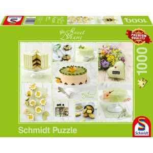 Schmidt Spiele Puzzle Frühlingsgrünes Kuchenbuffet 1000 Teile