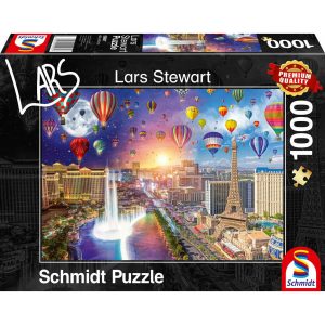 Schmidt Spiele Puzzle Las Vegas Night and Day 1000 Teile