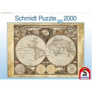 Schmidt Spiele Puzzle Historische Weltkarte 2000 Teile