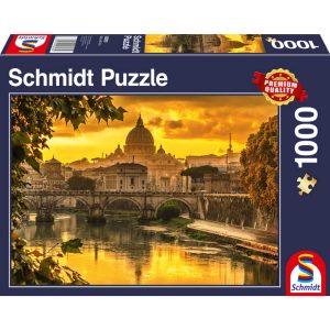 Schmidt Spiele Puzzle Goldenes Licht über Rom 1000 Teile