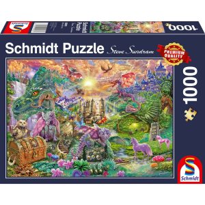 Schmidt Spiele Puzzle Verzaubertes Drachenland 1000 Teile