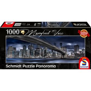Schmidt Spiele Puzzle New York Dark Night Panorama 1000 Teile