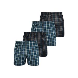 NUR DER Herren Boxer Webboxershorts Classic 4er Pack