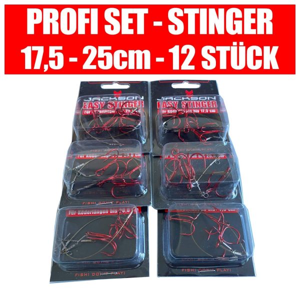 Jackson Stinger Set - Gummifisch Zubehör Angelset. Für Köderlänge 17