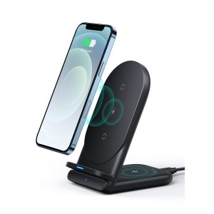 AUKEY LC-A2-Bla Aircore Series 2-in-1 Wireless Charging Stand