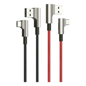 AUKEY CB-CMD32 Rechtwinkliges USB C Kabel AUKEY [ 2-Pack