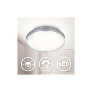 LED Deckenlampe titan 12W warmweiß  Ø29cm