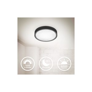 LED Deckenlampe Sternenhimmel 12W schwarz 4.000K