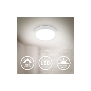 LED Deckenlampe 12W schwarz matt4.000K 25cm