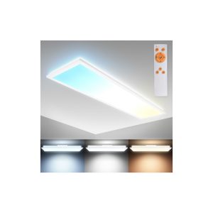 LED Deckenleuchte dimmbar Panel CCT indirektes Licht Wohnzimmer flach weiß 24W