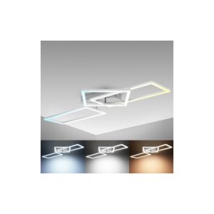 LED Deckenlampe dimmbar CCT Deckenleuchte schwenkbar chrom-alu 40W Nachtlicht