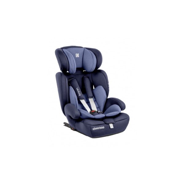 Kikkaboo Kindersitz Bronn Gruppe 1/2/3 (9 - 36 kg) Isofix Kopfstütze einstellbar blau