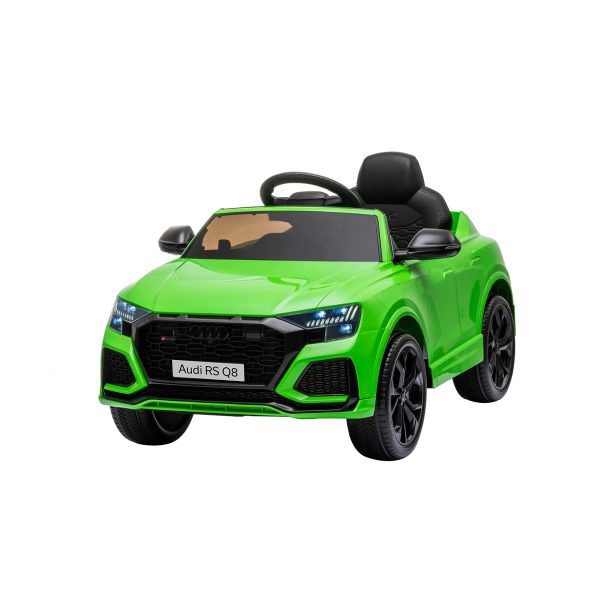 Kikkaboo Kinder Elektroauto Audi RSQ8 Fernbedienung Frontlichter Musik EVA-Räder grün