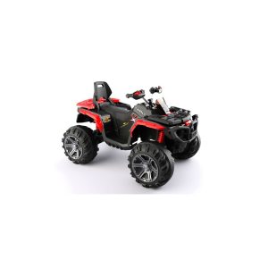 ES-Toys Elektro Kinderquad 588 Rot Stoßdämpfer Kunstledersitz 2x 12V Motoren