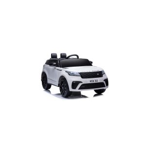 ES-Toys Kinder Elektroauto Range Rover Velar EVA-Reifen Stoßdämpfer Scheinwerfer weiss