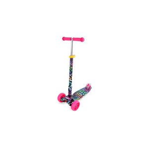 Chipolino Kinderroller Scooter Croxy Evo 3 Räder Licht Lenker höhenverstellbar rosa