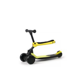 Chipolino Kinderroller X-Press 2 in 1 Roller Laufrad LED-Lichter Hinterradbremse gelb