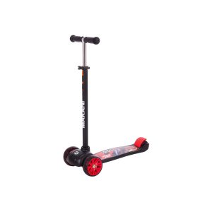 Makani Kinderroller Street Race LED-Räder zusammenklappbar Hinterradbremse 3-Rad schwarz