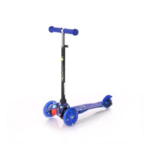 Lorelli Kinderroller Mini klappbar verstellbar PU Räder leuchten ABEC-7 Bremse  dunkelblau